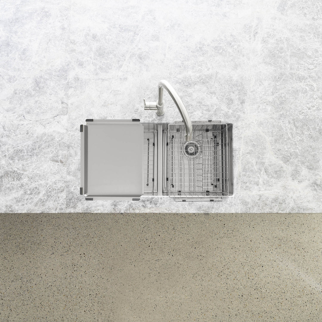 Meir Dish Draining Tray - Brushed Nickel