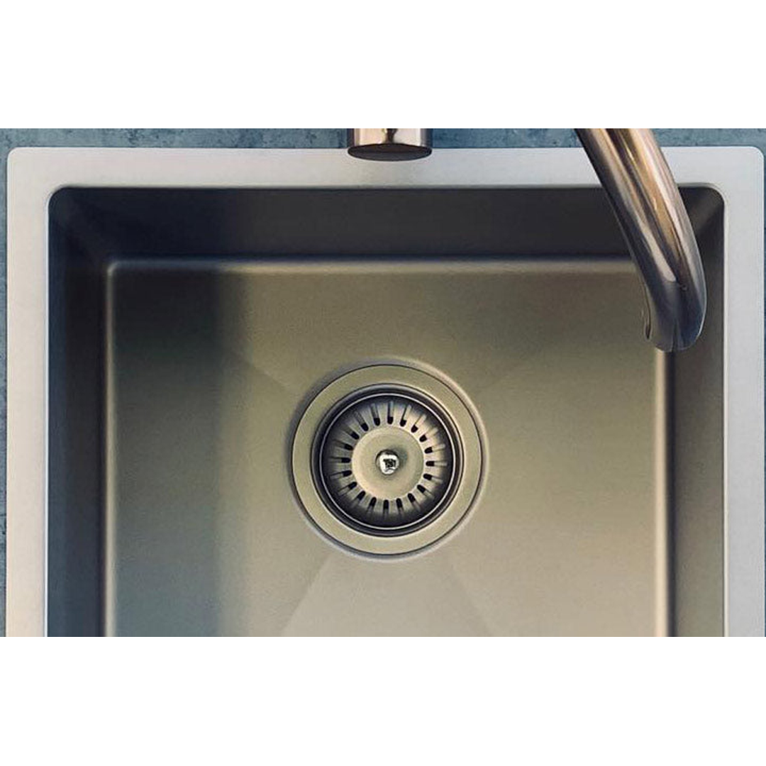 Meir Sink Strainer And Waste Plug Basket With Stopper - Brushed Nickel