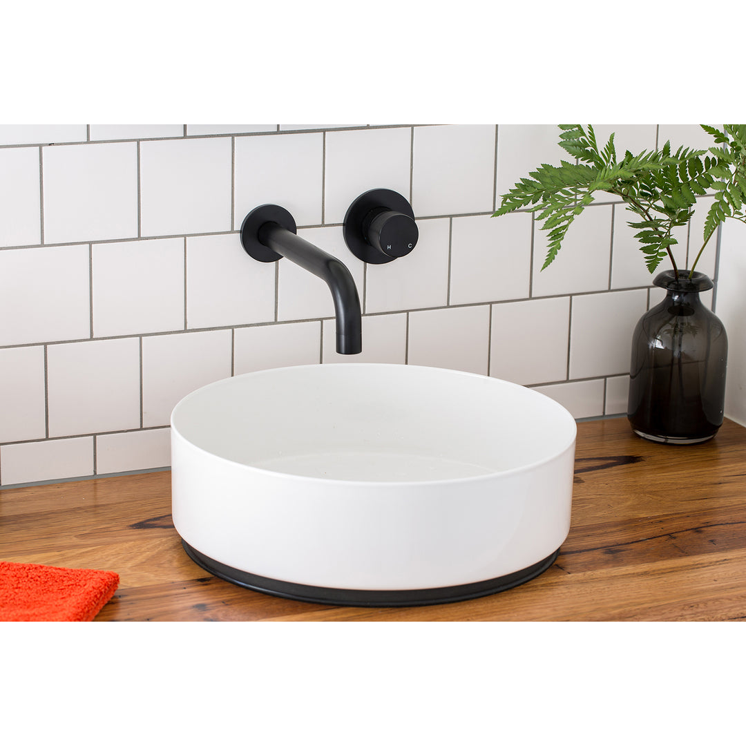 Meir Round Wall Mixer Pinless Handle Finish Kit - Matte Black