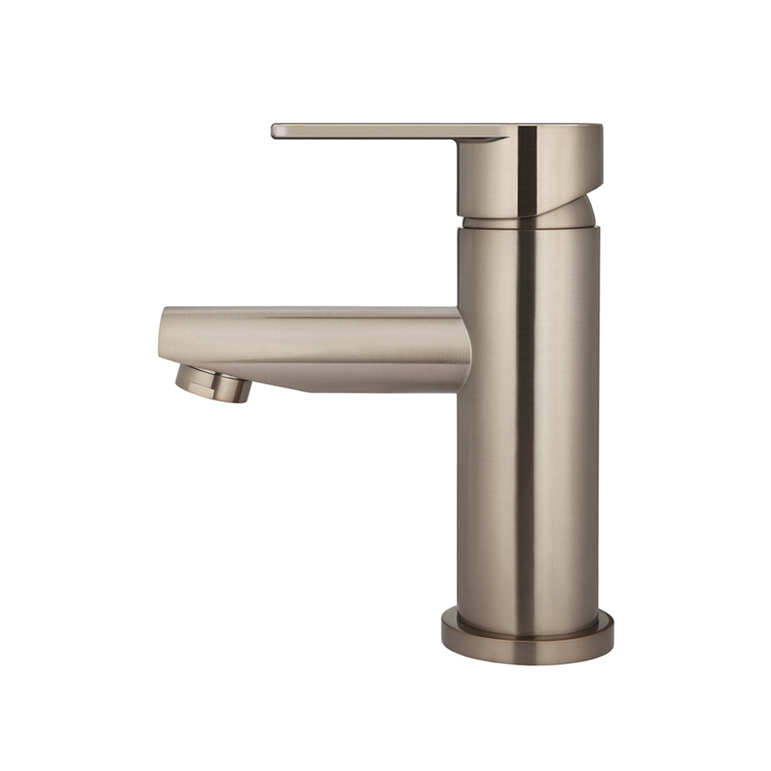 Meir Round Paddle Basin Mixer - Champagne
