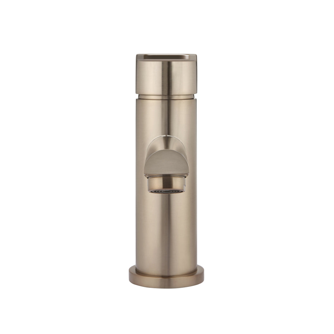 Meir Round Paddle Basin Mixer - Champagne