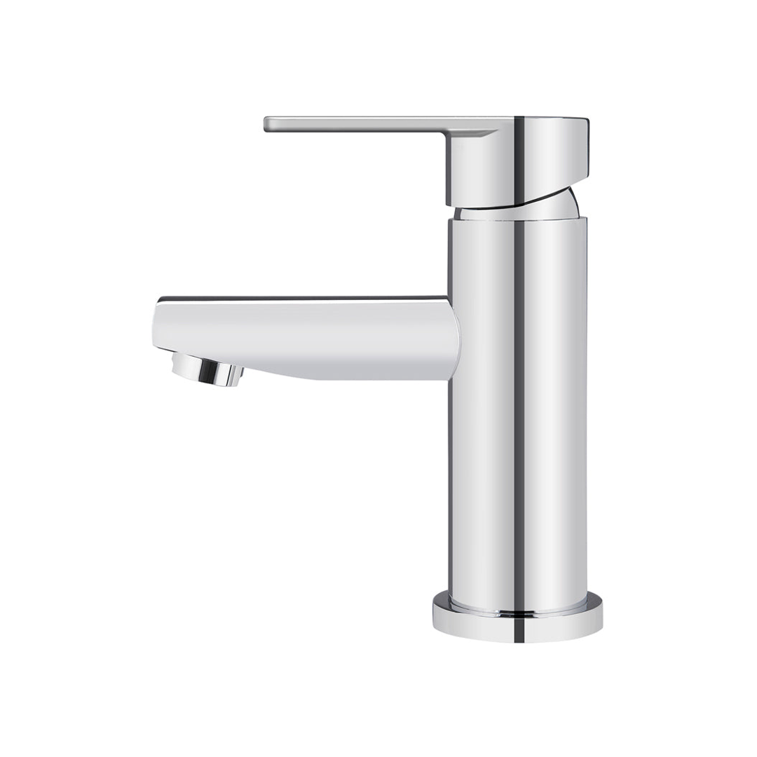 Meir Round Paddle Basin Mixer - Polished Chrome