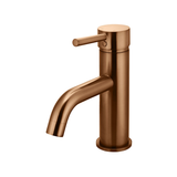 Meir Round Basin Mixer Curved - Lustre Bronze