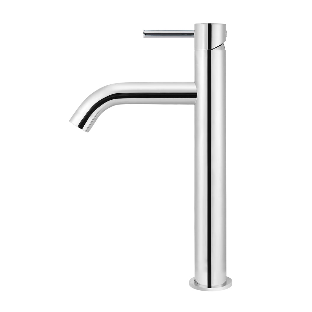 Meir Piccola Tall Basin Mixer Tap With 130Mm Spout - Polished Chrome