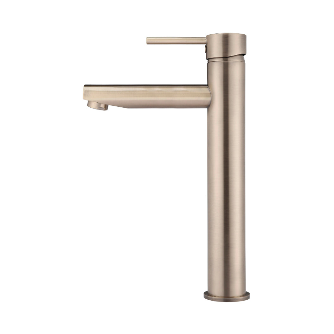 Meir Round Tall Basin Mixer - Champagne