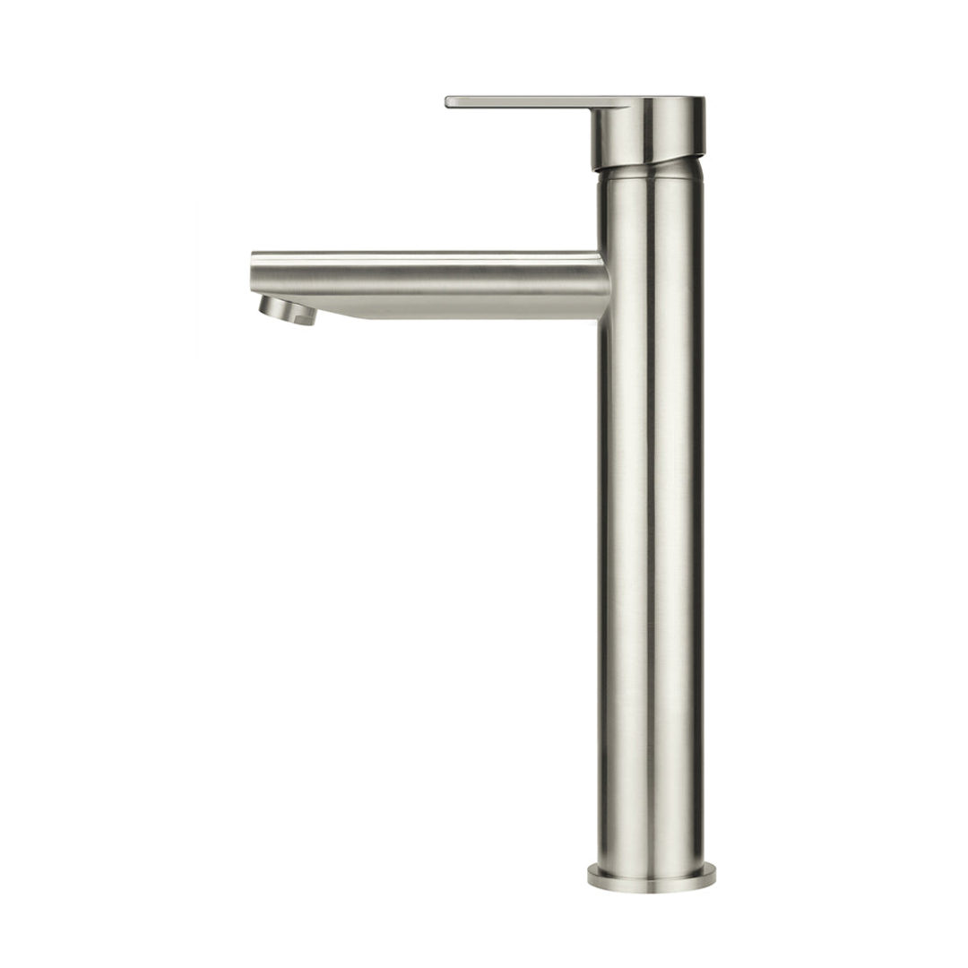 Meir Round Paddle Tall Basin Mixer - Brushed Nickel