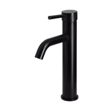 Meir Round Tall Curved Basin Mixer - Matte Black