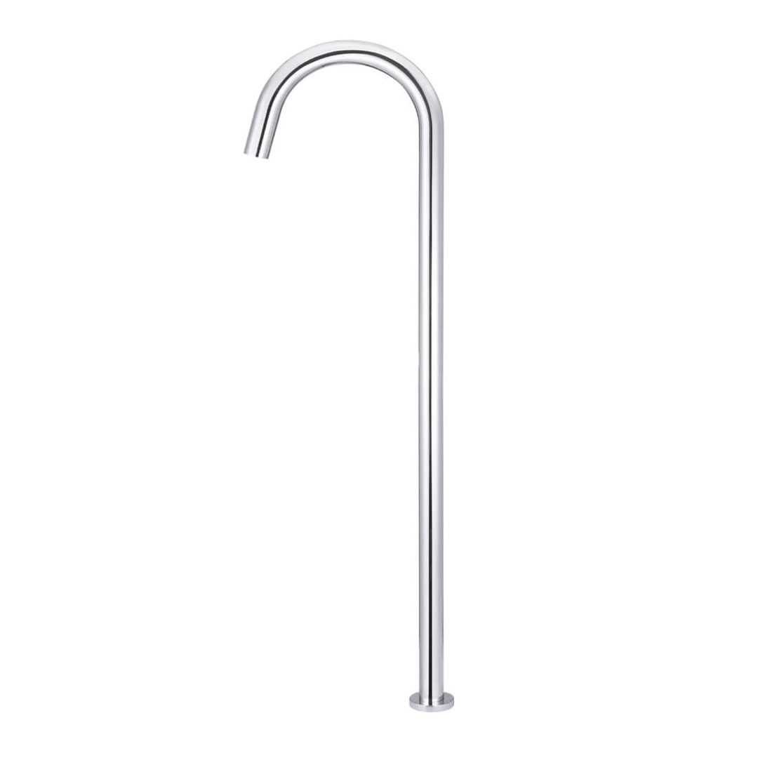 Meir Round Freestanding Bath Spout - Polished Chrome
