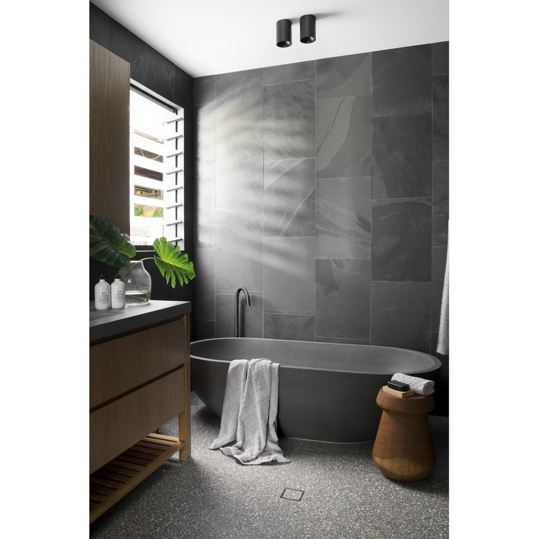 Meir Round Freestanding Bath Spout - Shadow