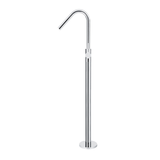 Meir Round Freestanding Bath Spout And Hand Shower - Polished Chrome