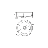 Meir Steel Round Bathroom Basin 380X110 - Tiger Bronze Mbrp-380110-Pvdbb