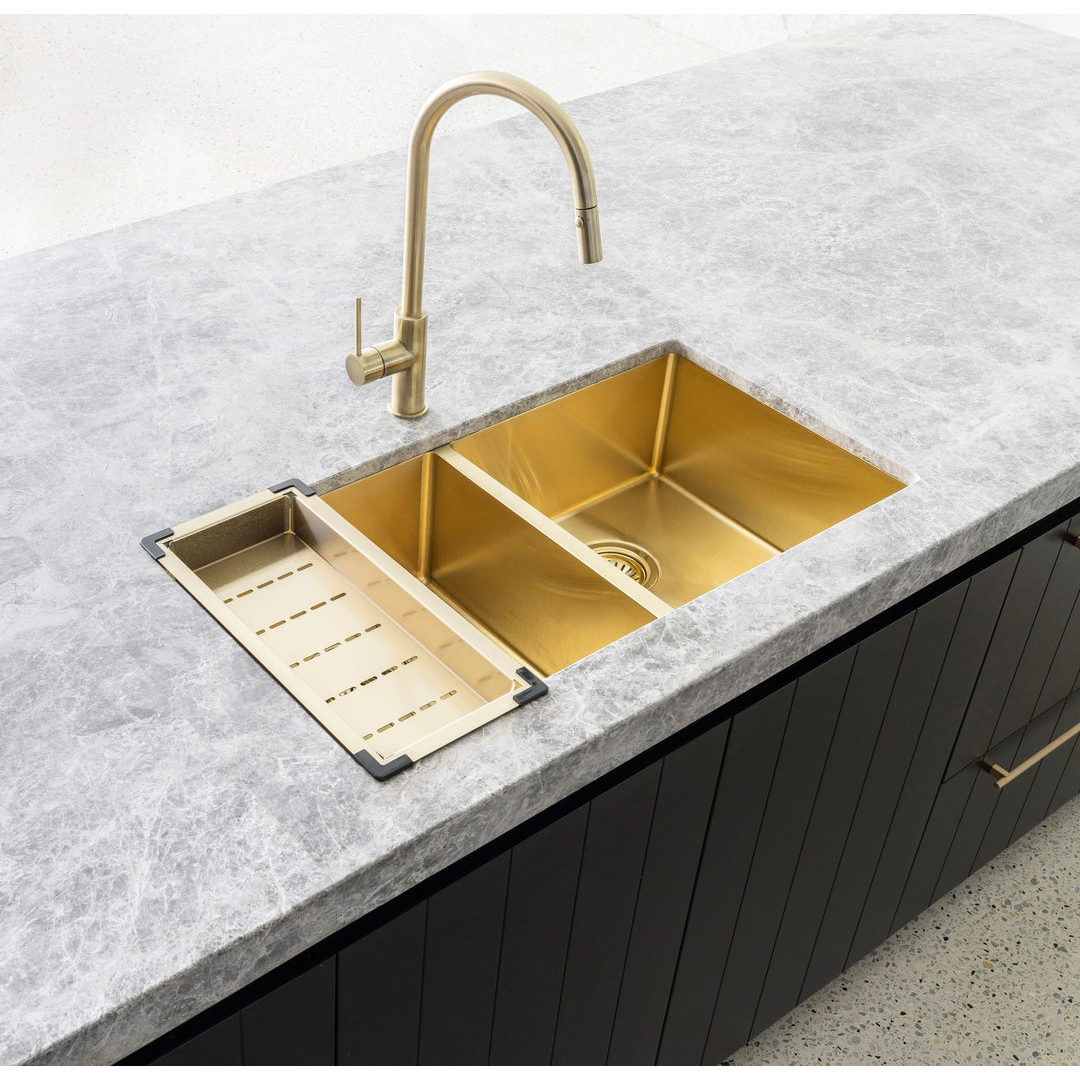 Meir Kitchen Sink Colander - Tiger Bronze
