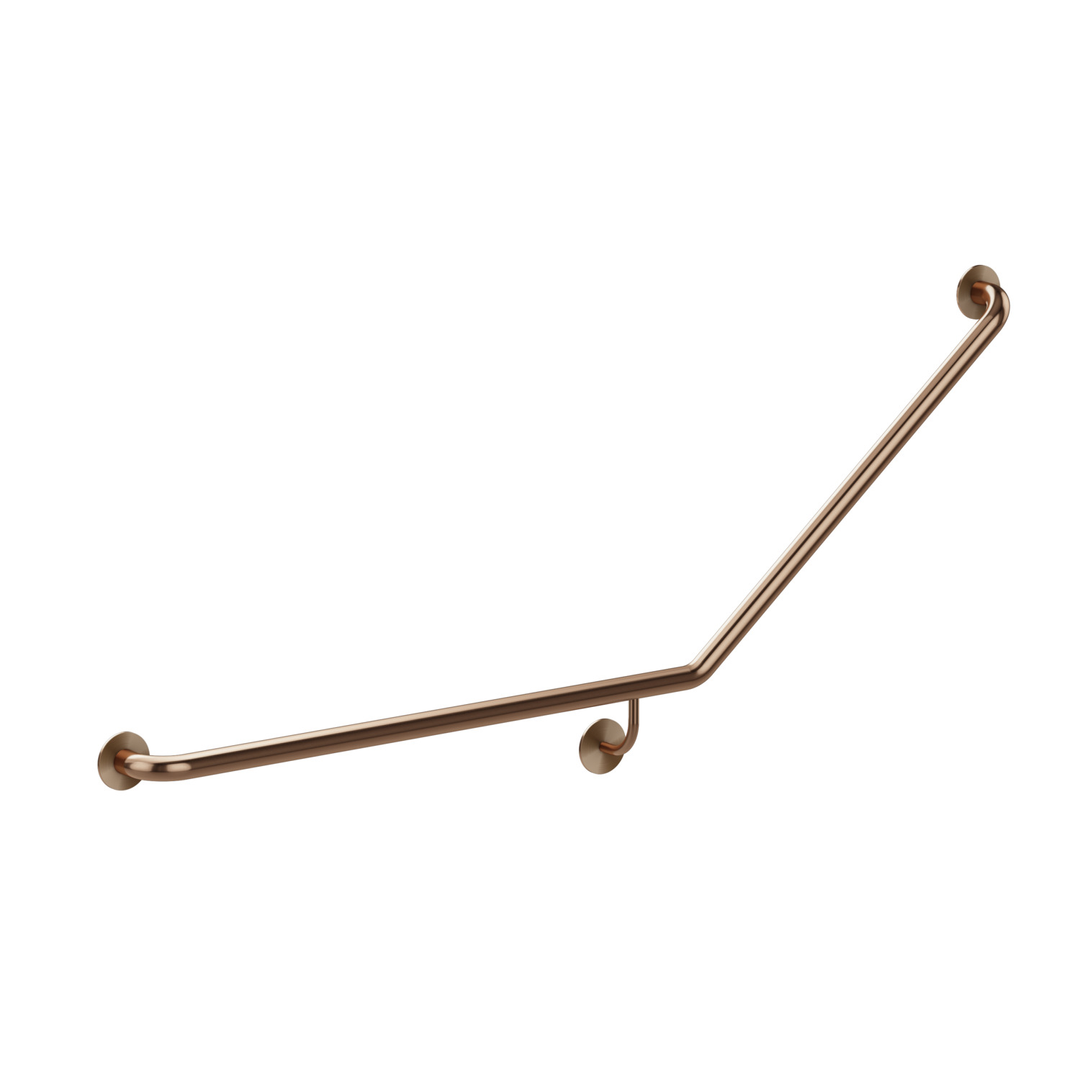 Meir Care Range 40 Degree Left Side Grab Rail - Lustre Bronze Mcr-40Lh70-Pvdbz