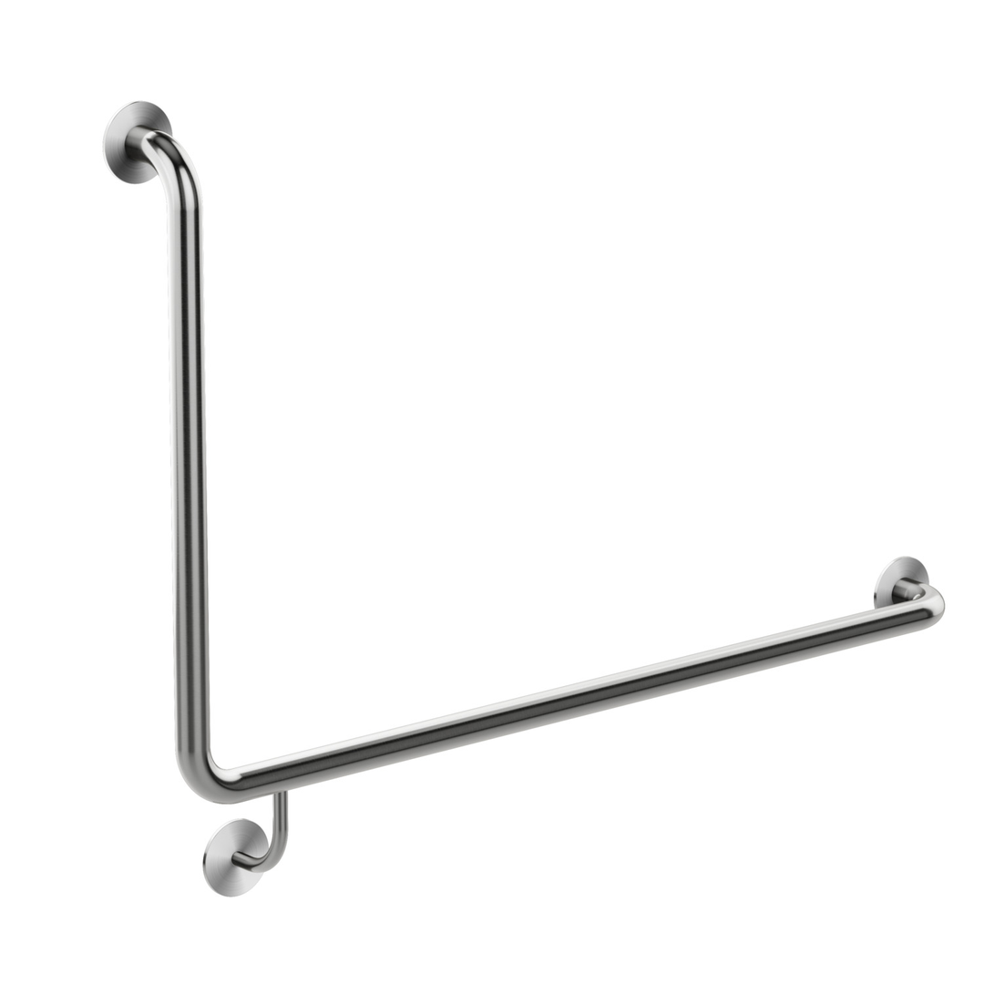 Meir Care Range 90 Degree Right Side Grab Rail 600Mm - Brushed Nickel Mcr-90Rh60-Pvdbn