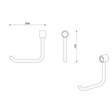 Meir Care Range Toilet Roll Holder - Lustre Bronze Mcr-Tph-Pvdbz