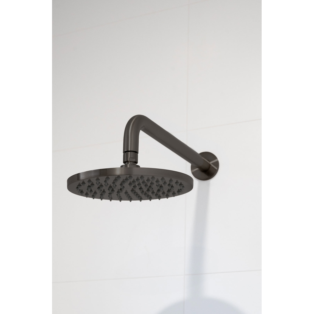 Meir Round Shower Rose 200Mm - Shadow