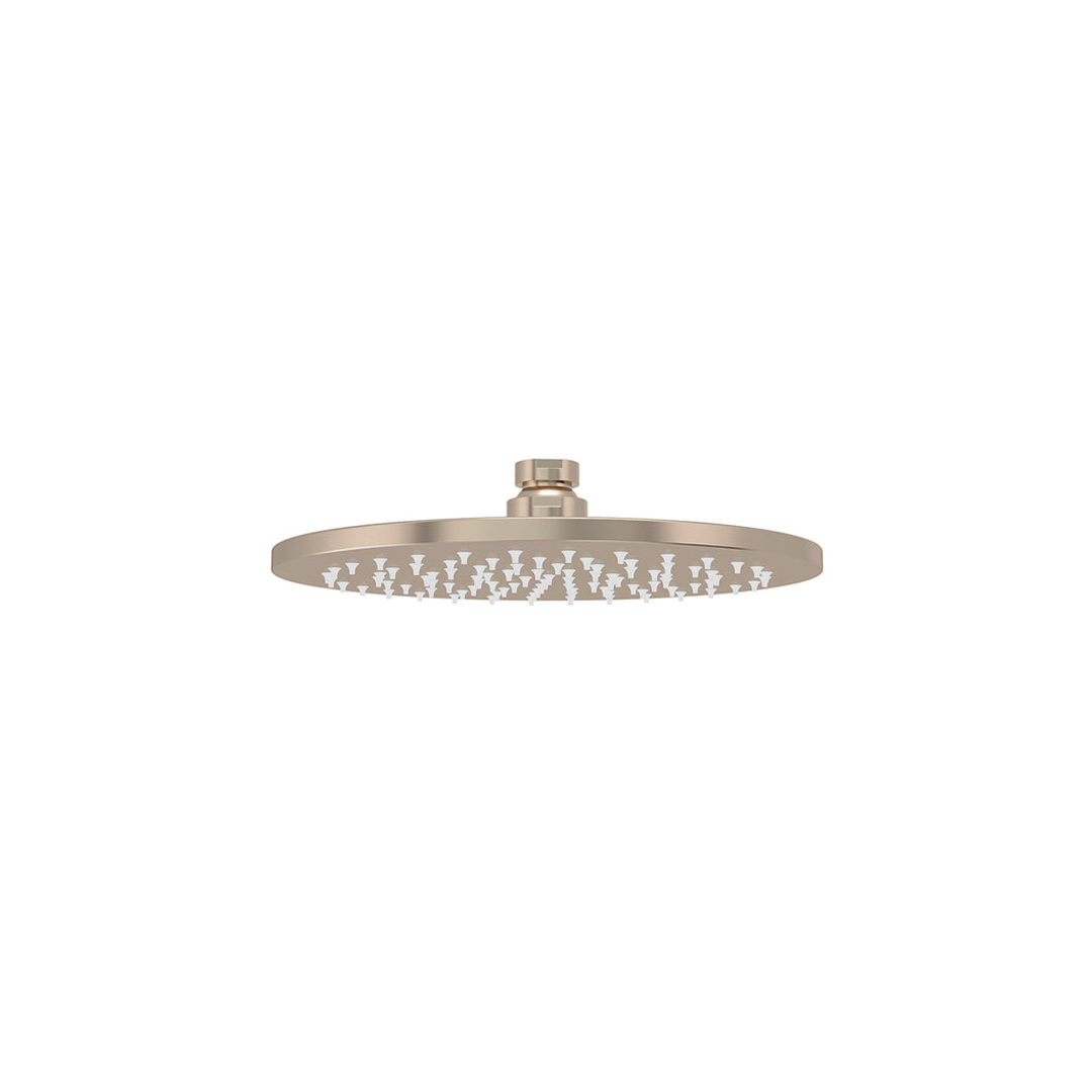 Meir Round Shower Rose 200Mm - Champagne