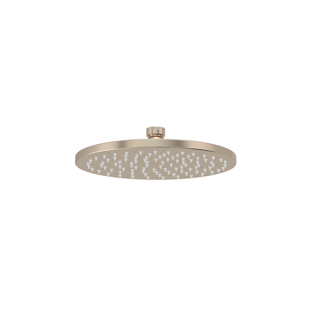 Meir Round Shower Rose 200Mm - Champagne