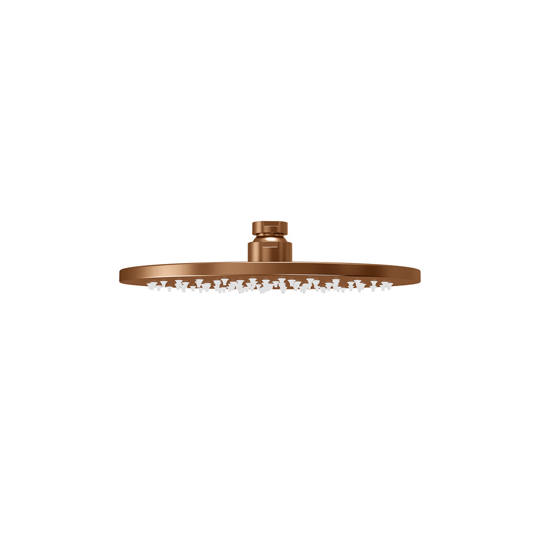 Meir Round Shower Rose 200Mm - Lustre Bronze