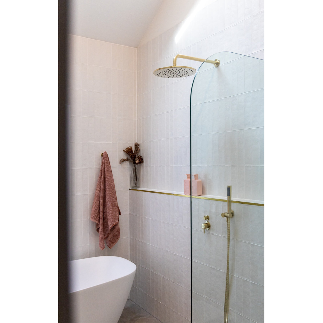 Meir Round Shower Rose 300Mm - Tiger Bronze