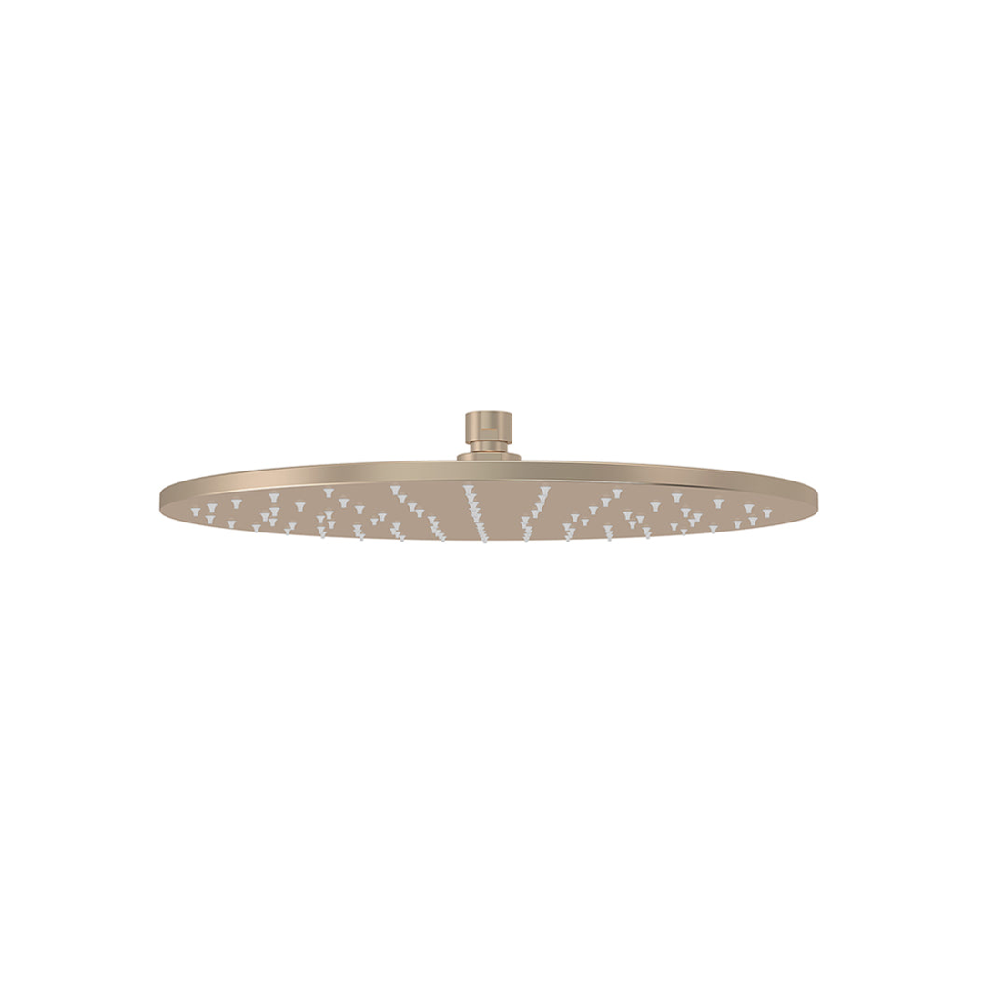 Meir Round Shower Rose 300Mm - Champagne