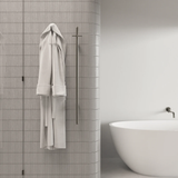 Meir Heated Vertical Towel Rail - Brushed Nickel