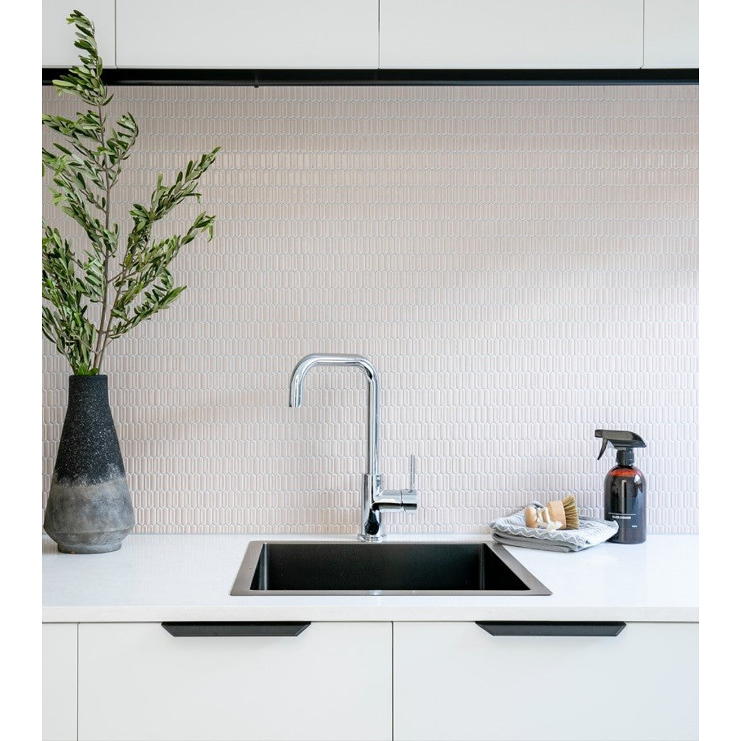 Meir Round Kitchen Mixer Tap - Polished Chrome