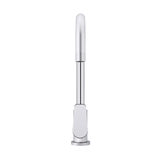 Meir Round Paddle Gooseneck Kitchen Mixer Tap - Polished Chrome