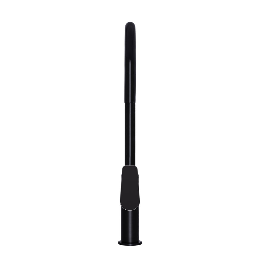Meir Round Paddle Piccola Pull Out Kitchen Mixer Tap - Matte Black