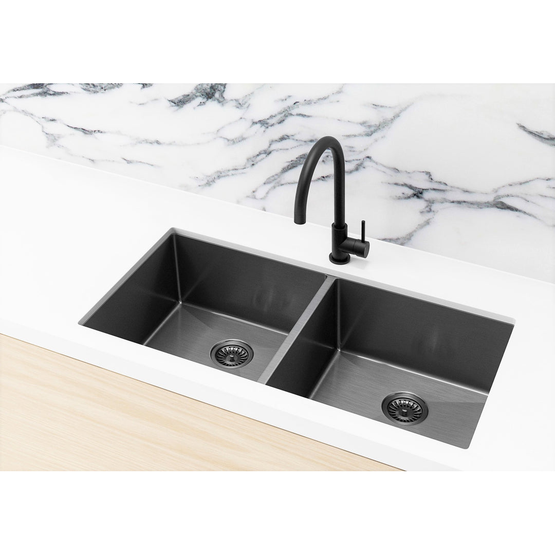 Meir Kitchen Sink Double Bowl 860 X 440 - Shadow