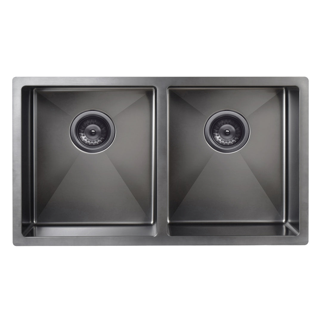 Meir Kitchen Sink Double Bowl 760 X 440 - Shadow