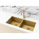Meir Kitchen Sink Double Bowl 860 X 440 - Tiger Bronze