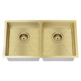 Meir Kitchen Sink Double Bowl 860 X 440 - Tiger Bronze