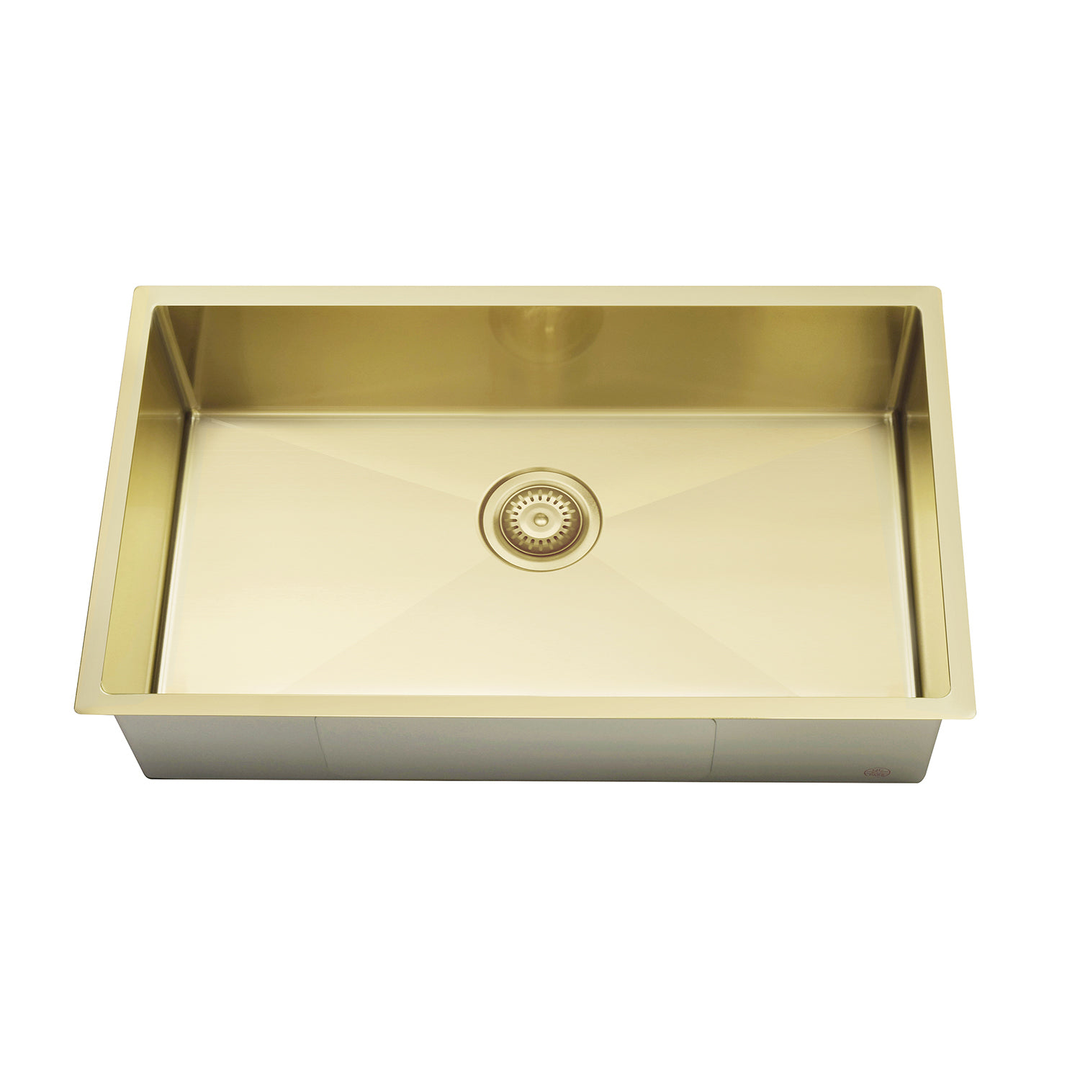 Meir Kitchen Sink Single Bowl 760 X 440 - Tiger Bronze