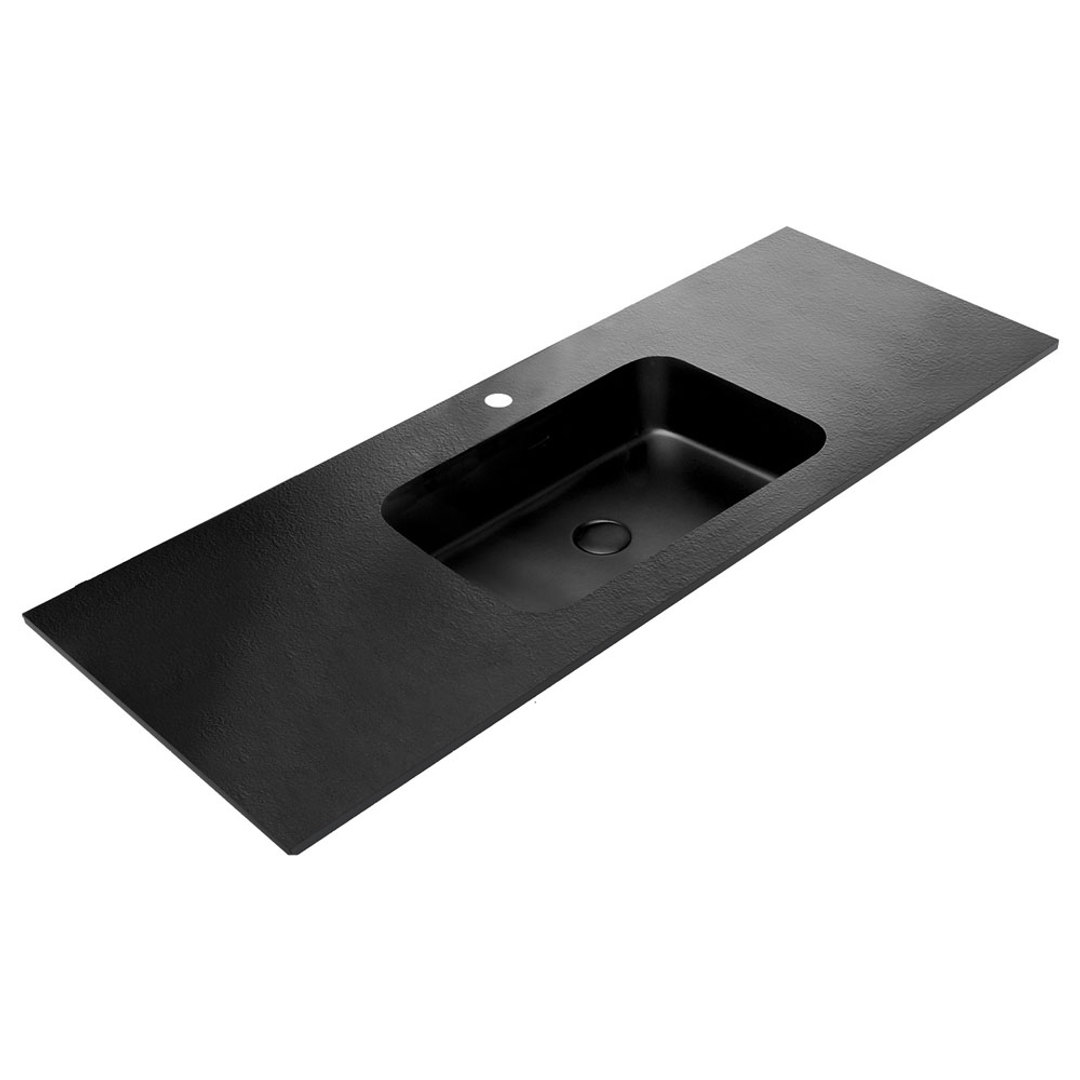 Montana Solid Surface Fienza Basin Top Matte Black Mon120