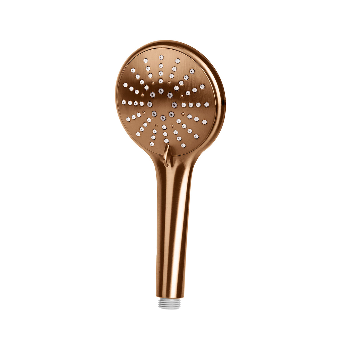 Meir Round Hand Shower Three Function - Lustre Bronze