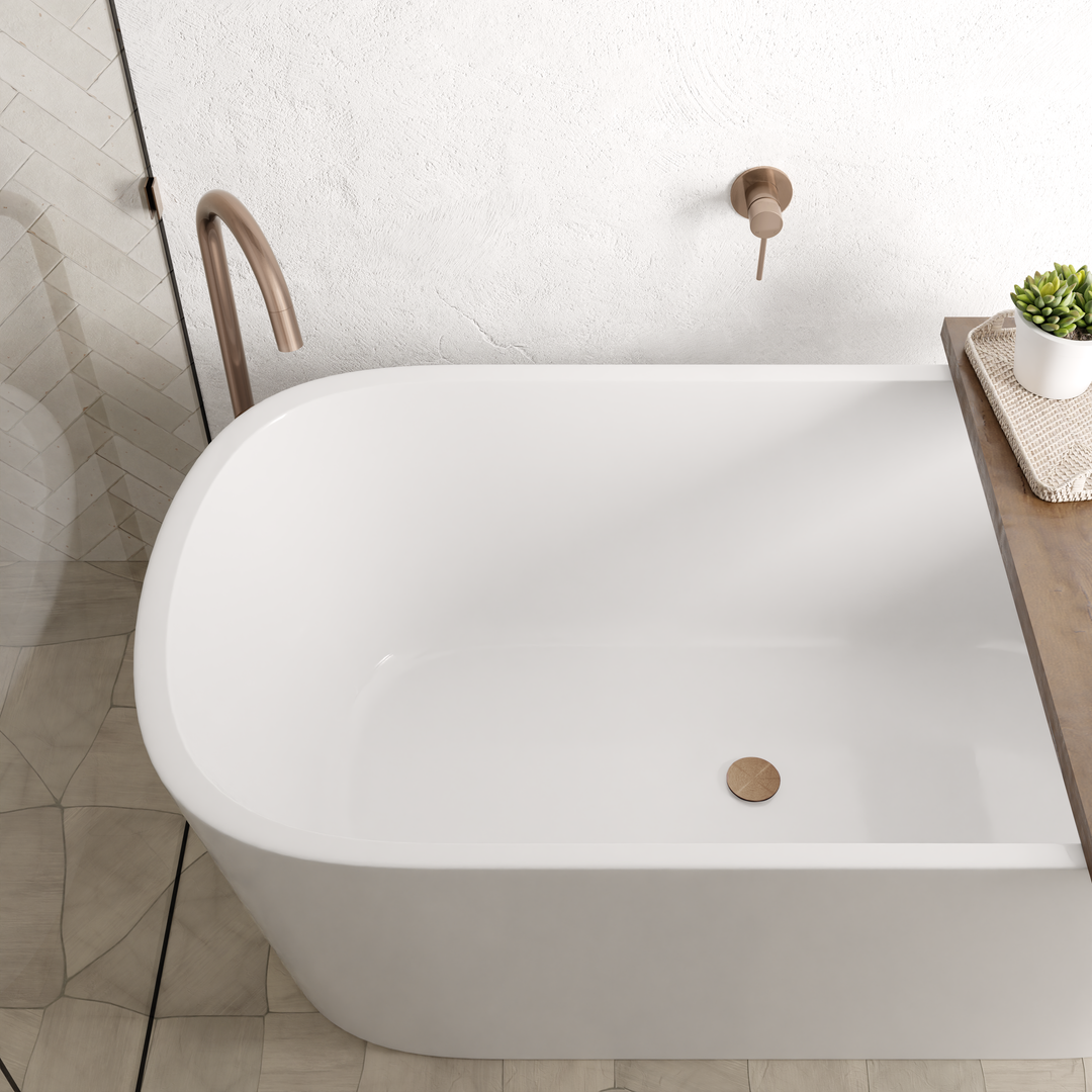 Meir Universal All In One Pop Up Waste Basin & Bath - Champagne
