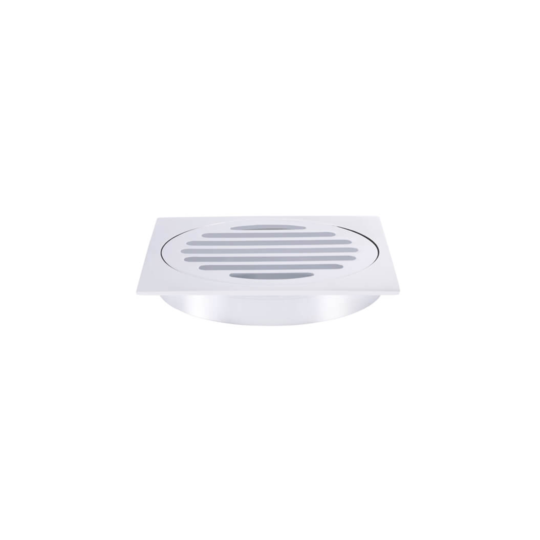 Meir Square Floor Grate Shower Drain 100Mm Outlet - Polished Chrome