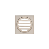 Meir Square Floor Grate Shower Drain 80Mm Outlet - Champagne