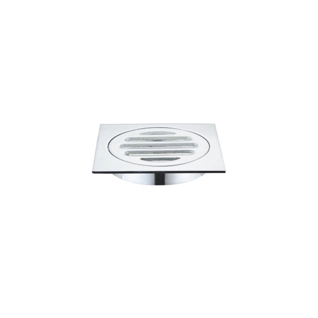 Meir Square Floor Grate Shower Drain 80Mm Outlet - Polished Chrome
