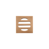 Meir Square Floor Grate Shower Drain 50Mm Outlet - Lustre Bronze