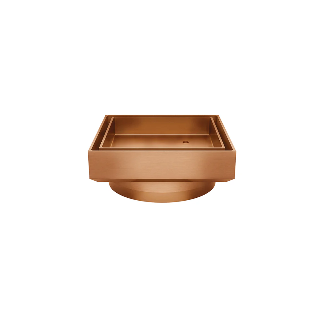 Meir Shower Waste With Tile Insert - Lustre Bronze