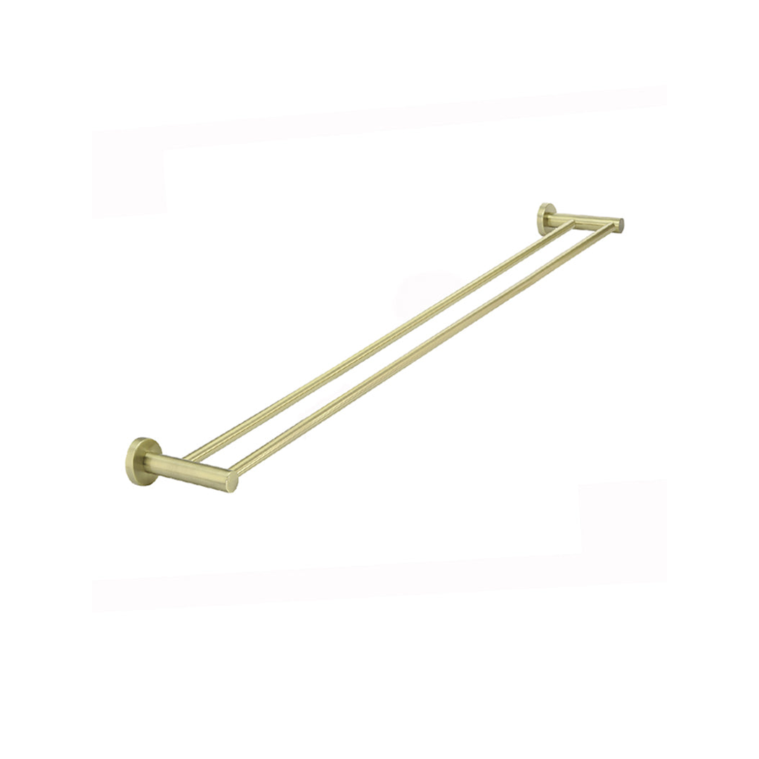 Meir Round Double Towel Rail 900Mm - Tiger Bronze