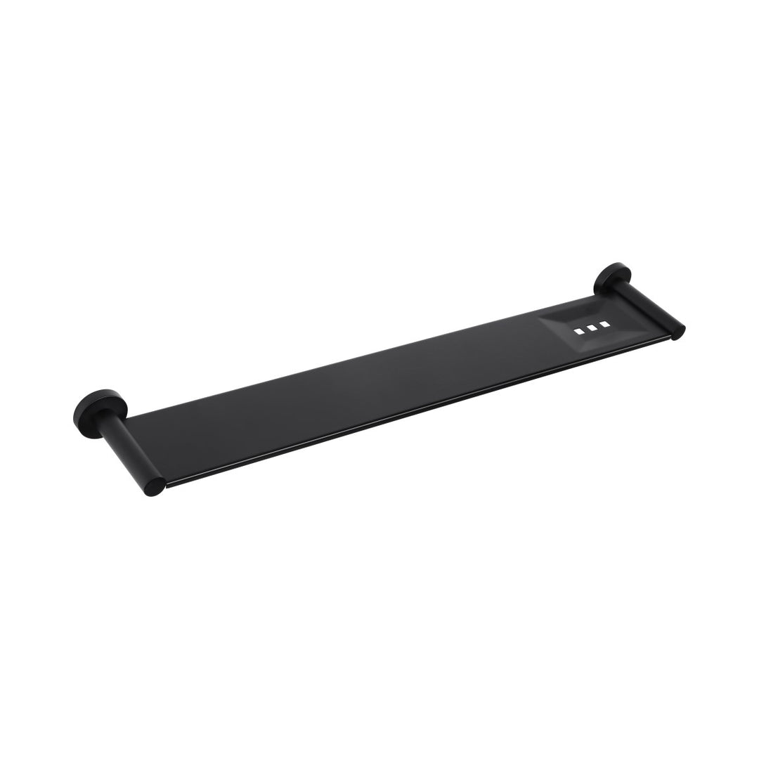 Meir Round Bathroom Shelf - Matte Black