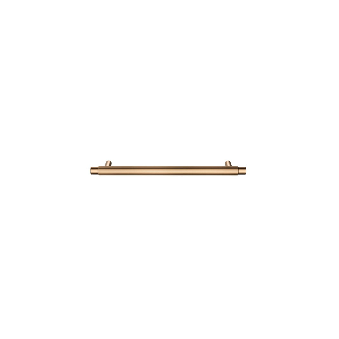 Meir Oppen Round Pull 200Mm Cabinet Handle (Linear) - Lustre Bronze