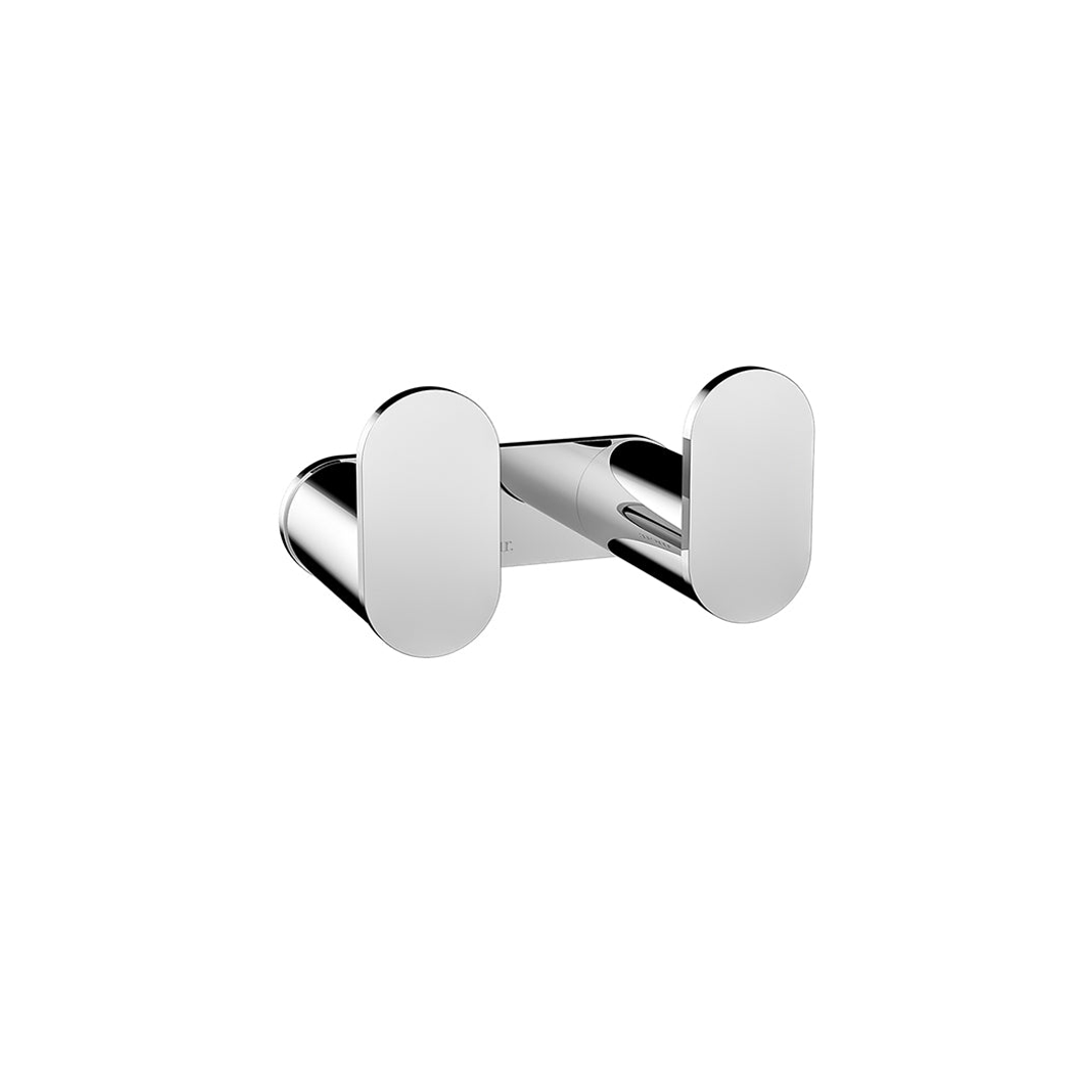Meir Curvae Double Robe Hook - Champagne