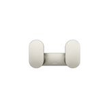Meir Curvae Double Robe Hook - Brushed Nickel