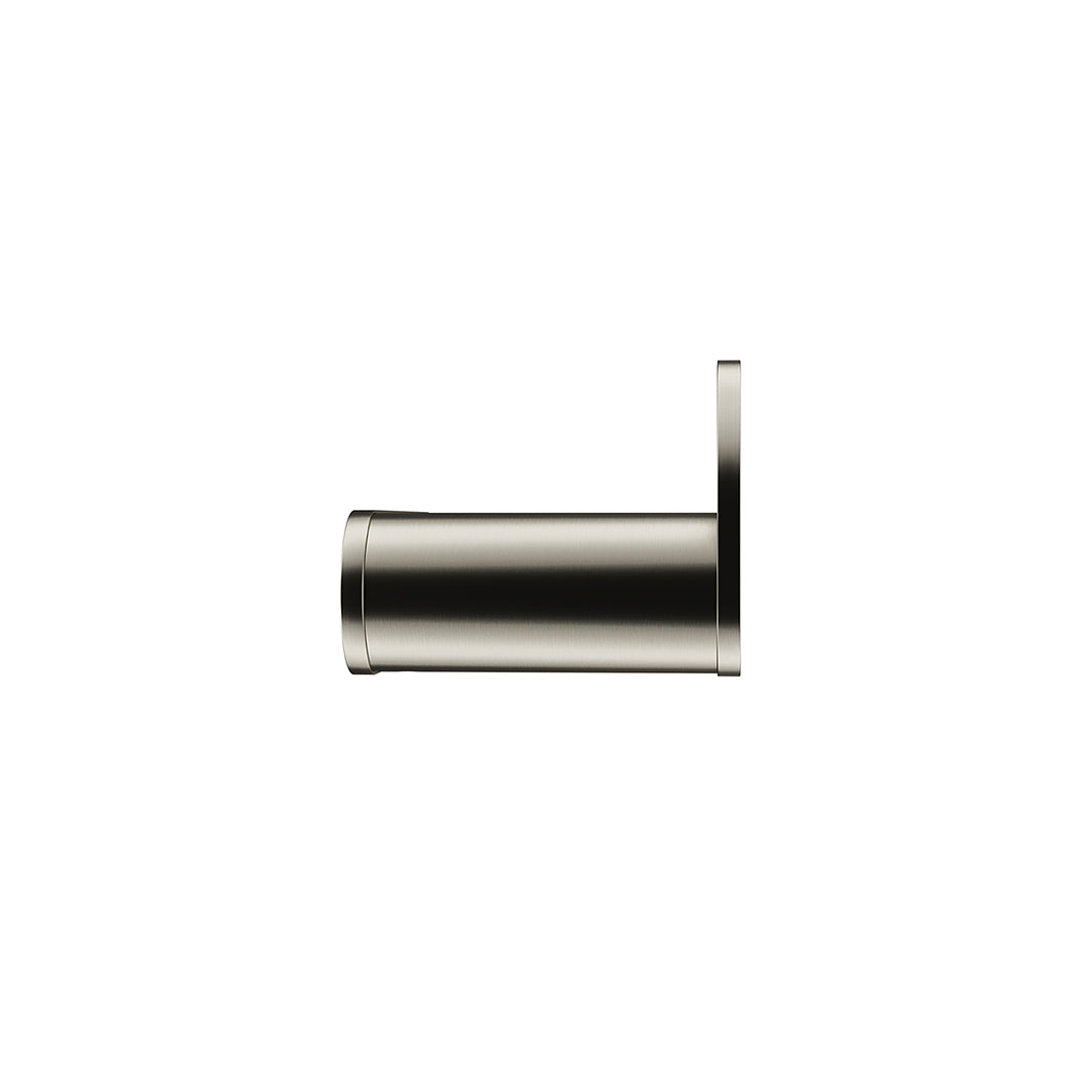 Meir Curvae Double Robe Hook - Brushed Nickel