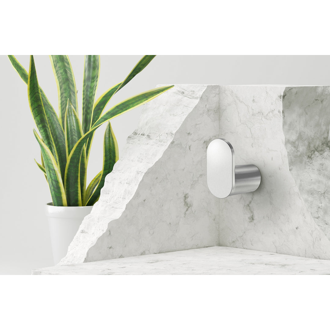 Meir Curvae Single Robe Hook - Polished Chrome