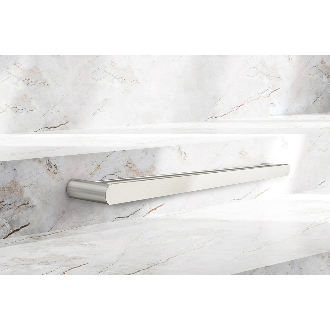 Meir Curvae Double Towel Rail 600Mm - Brushed Nickel